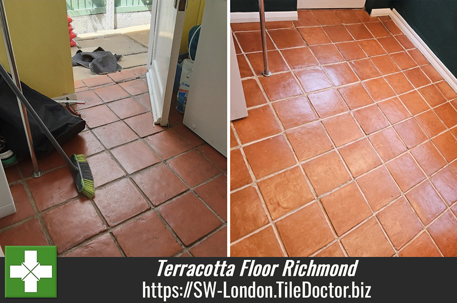 Terracotta Tiled Utility Floor Renovation Richmond-upon-Thames